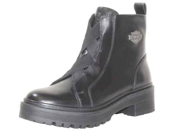  Harley-Davidson Women's Carney-Elastic Ankle Boots Slip-On Shoes 