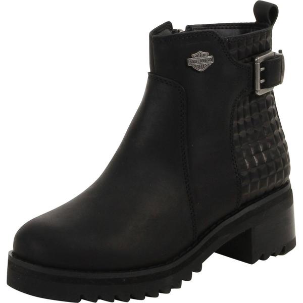  Harley Davidson Women's Kelso Textured Ankle Boots Shoes 