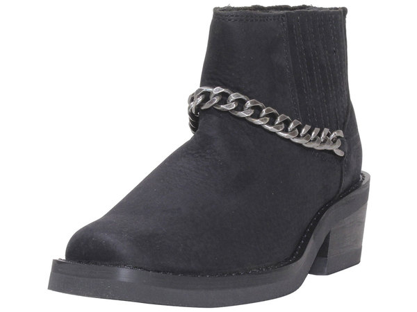  Harley-Davidson Women's Korsen-Chain Ankle Boots Slip-On Shoes 