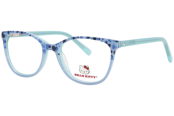 Hello Kitty HK379 Eyeglasses Youth Kids Girl's Full Rim Cat Eye