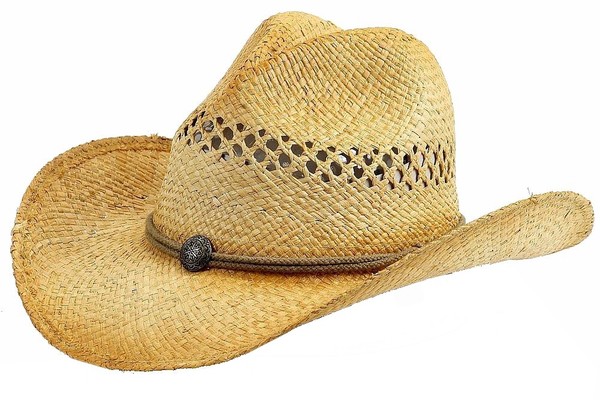  Henschel Men's Hiker Vented Straw Cowboy Hat 