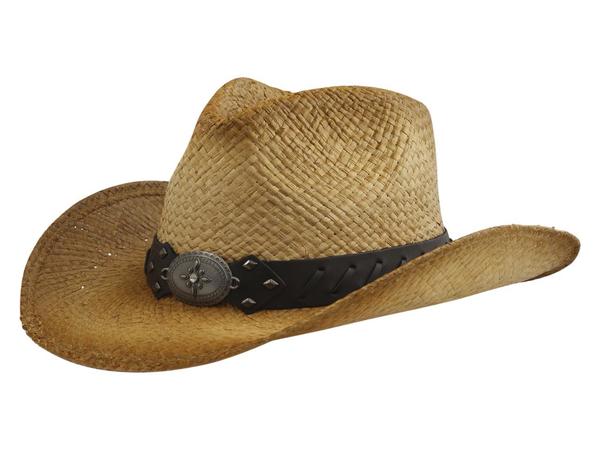  Henschel Men's Laced Trim Band Straw Western Hat 