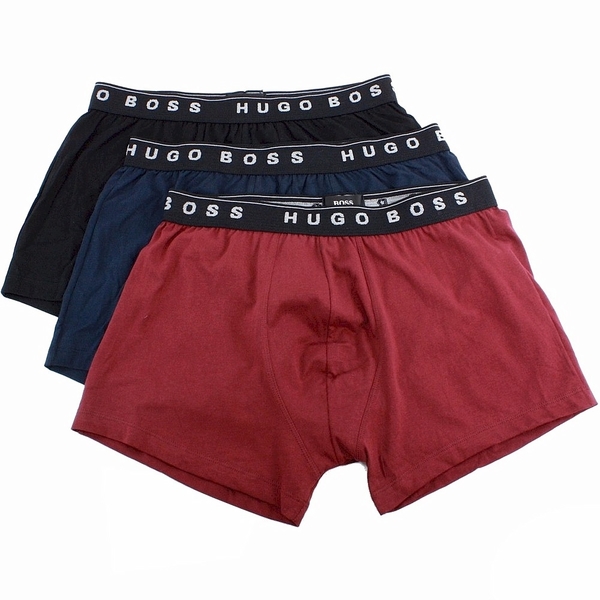  Hugo Boss Men's 3-Pc Boxer 3P US SP Cotton Boxer Trunk Underwear 