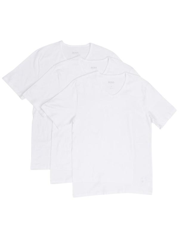  Hugo Boss Men's 3-Pc Short Sleeve V-Neck Cotton Jersey T-Shirt 