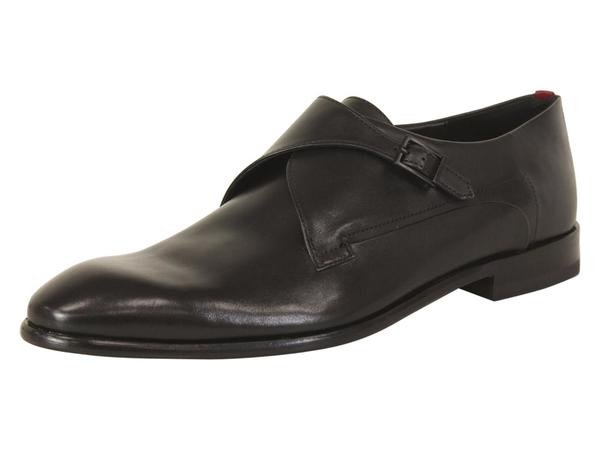 Hugo Boss Men's Appeal Leather Monk Strap Loafers Shoes 