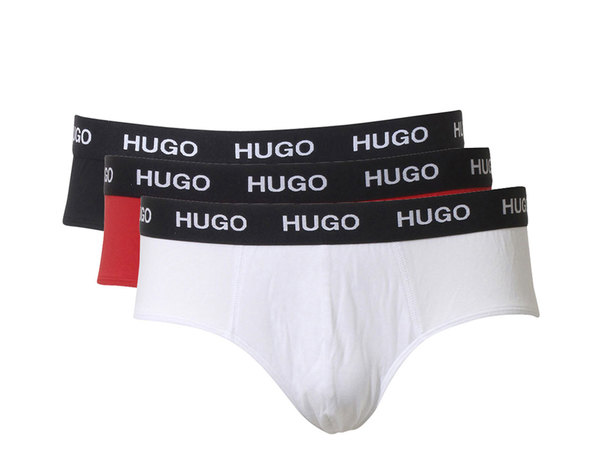  Hugo Boss Men's Briefs Low Rise Underwear 3-Pairs 