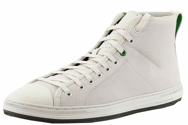  Hugo Boss Men's Dynamo Canvas/Leather Sneakers Shoes 