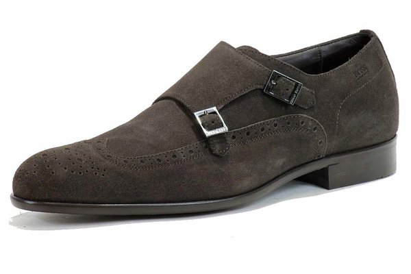 hugo boss grey suede shoes