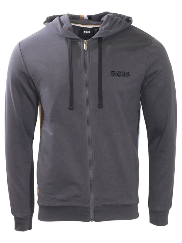  Hugo Boss Men's Jacket Zip-Up Chest Heritage Logo Hoodie 