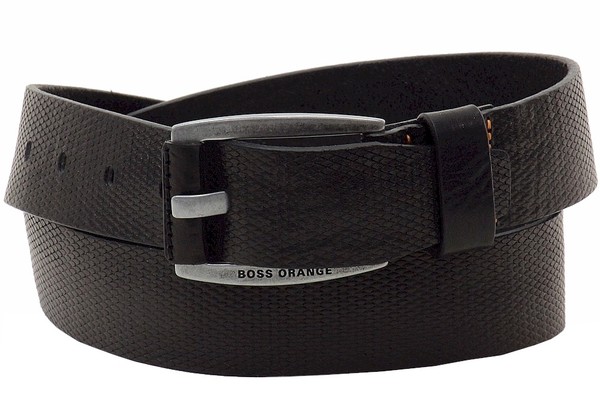 Hugo Boss Men's Jakaba_Sz40_Item Genuine Diamond Texture Leather Belt