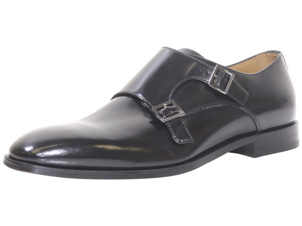 Hugo Boss Men's Lisbon Monk Shoes Loafers Double Buckle Strap