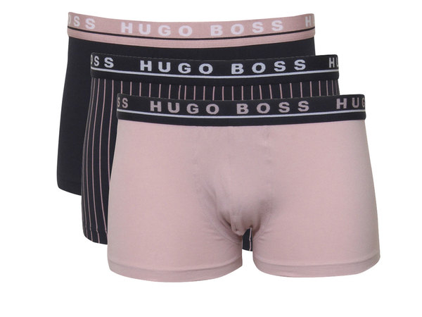  Hugo Boss Men's Patterned Trunks Stretch Underwear 3-Pairs 