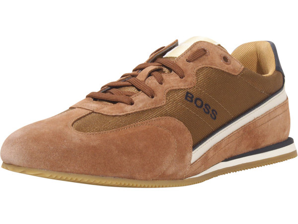 Hugo Boss Men s Rusham Sneakers Trainer Shoes Lace Up Medium Brown Sz. 12 JoyLot