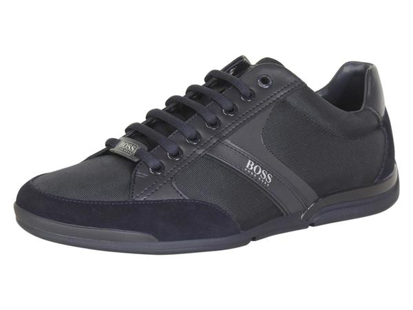 Hugo Boss Saturn Dark Blue Memory Foam Bamboo-Charcoal Sneakers Shoes  Halbschuhe LA2259938