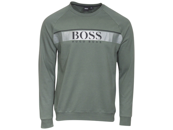  Hugo Boss Men's Sweatshirt Logo Stripe Long Sleeve 