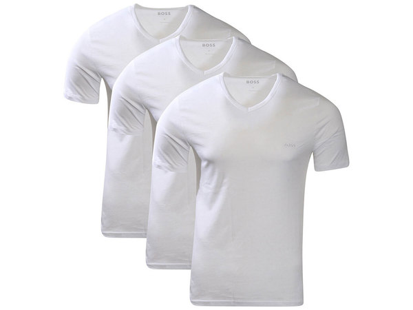  Hugo Boss Men's T-Shirt 3-Pack Short Sleeve V-Neck 