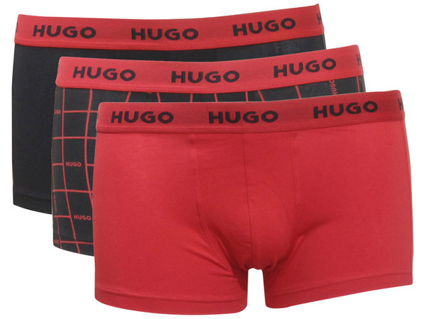  Hugo Boss Men's Trunk-Triplet-Design 3-Pack Boxer Underwear 