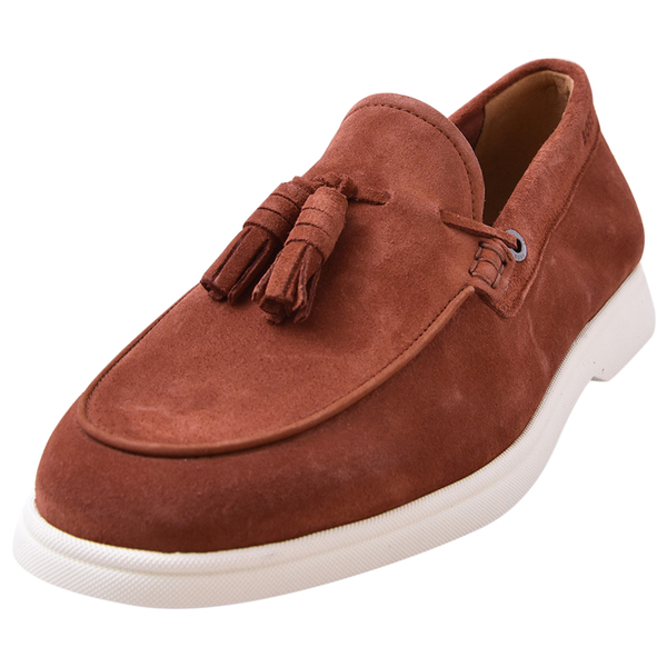 Hugo boss brown loafers online