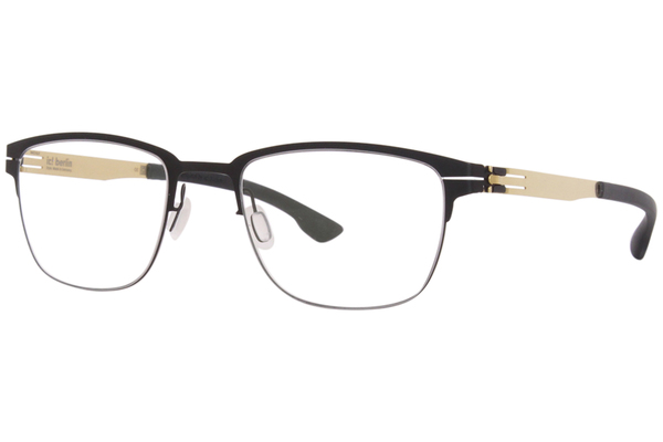  Ic! Berlin The-Lone-Wolf Eyeglasses Men's Full Rim Rectangle Shape 