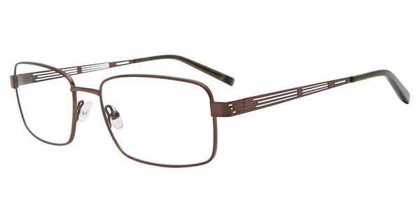  Jones New York VJOM371 Eyeglasses Men's Full Rim Rectangle Shape 