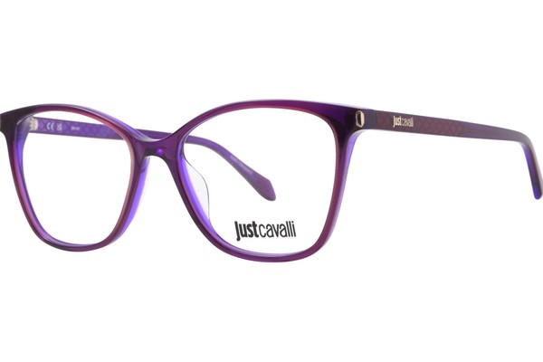  Just Cavalli VJC051 Eyeglasses Women's Full Rim Cat Eye 