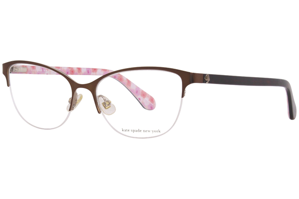 Kate Spade Adalina Eyeglasses Women's Semi Rim Cat Eye