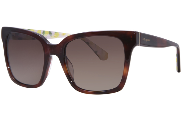  Kate Spade Harlow/G/S Sunglasses Women's Square Shape 