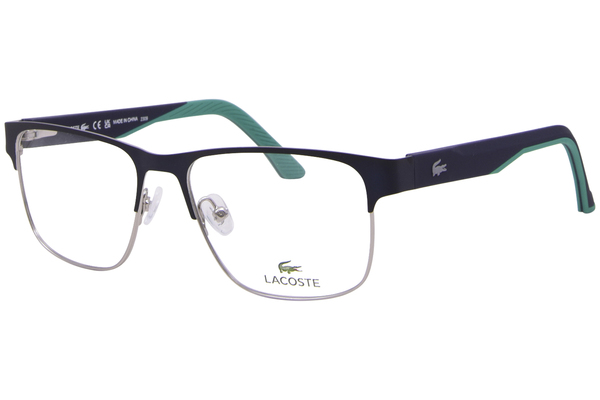  Lacoste L2291 Eyeglasses Men's Full Rim Rectangle Shape 