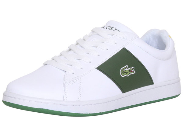 Lacoste Carnaby-EVO-0722-3 Sneakers Shoes White/Green 13 | JoyLot.com