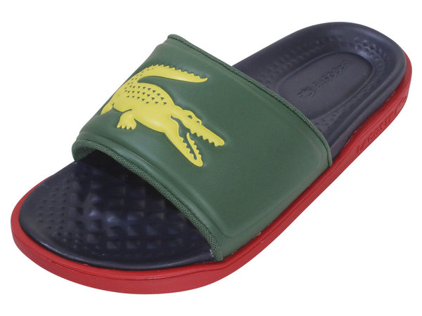  Lacoste Men's Croco-Dualiste-1122-2 Slide Sandals Shoes 