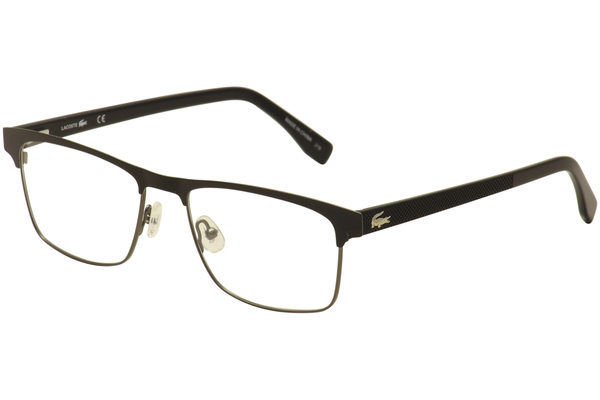  Lacoste L2198 Eyeglasses Men's Full Rim Rectangle Shape 