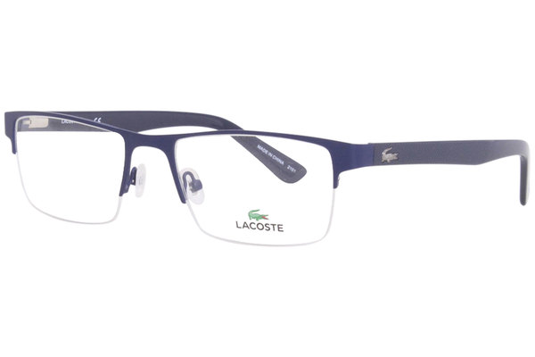  Lacoste L2237 Eyeglasses Men's Full Rim Rectangle Shape 