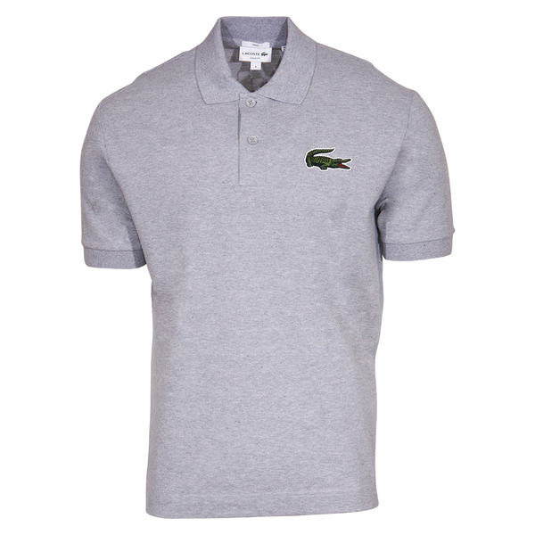 Lacoste Men\'s Polo Shirt Silver Chine Loose-Fit Short Sleeve Sz. XXL