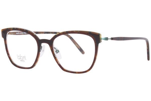  Lafont Paris Intimate Eyeglasses Women's Full Rim Rectangle Shape 