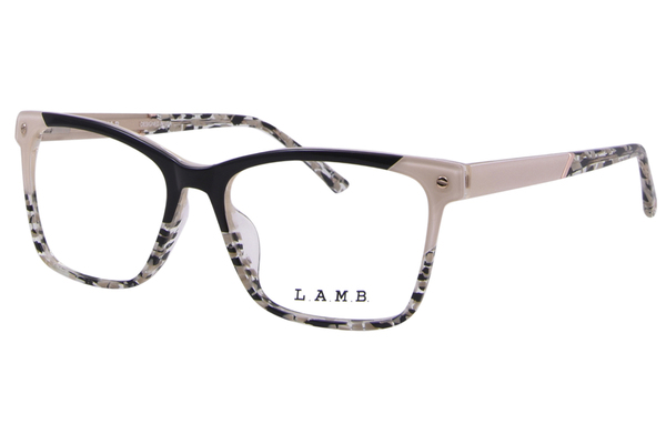  L.A.M.B. LAUF117 Eyeglasses Women's Full Rim Square Shape 