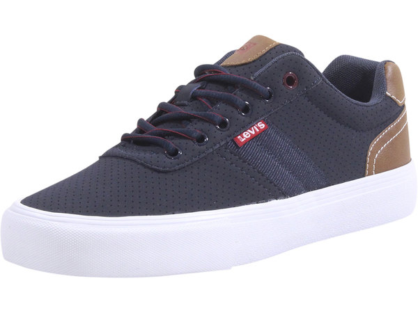  Levis Men's Lancer Sneakers Low Top Lace Up Perforated 