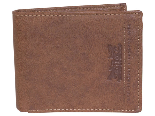 Levi's Men's RFID Traveler Wallet Sleek Slim ID Window Credit Card Holder