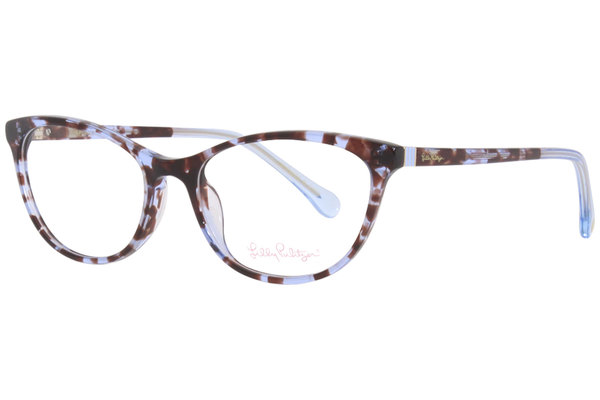  Lilly Pulitzer Ellory Eyeglasses Women's Full Rim Cat Eye Optical Frame 