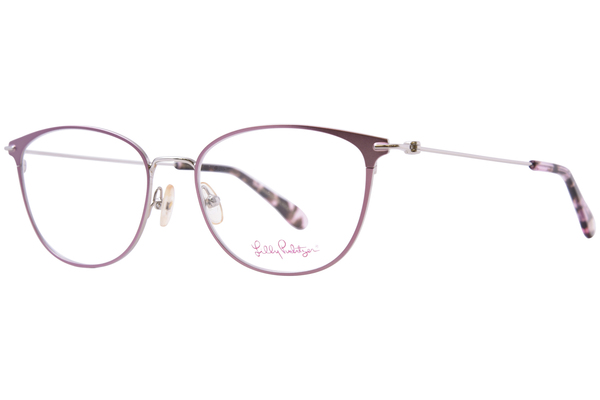  Lilly Pulitzer Gradie Eyeglasses Women's Full Rim Round Shape 