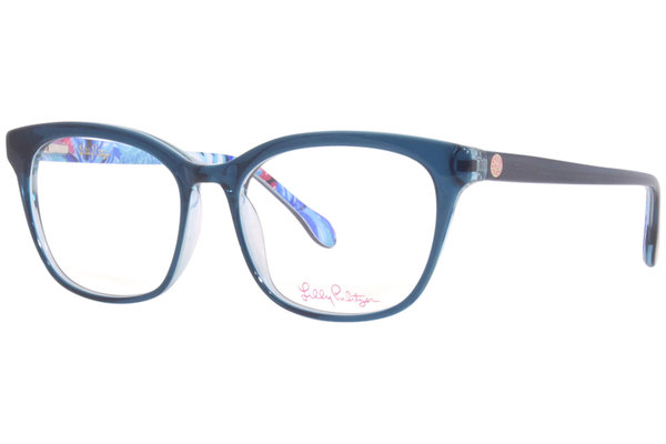  Lilly Pulitzer Kimber Eyeglasses Women's Full Rim Square Shape 