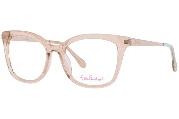  Lilly Pulitzer Lemlie Eyeglasses Women's Full Rim Square Shape 