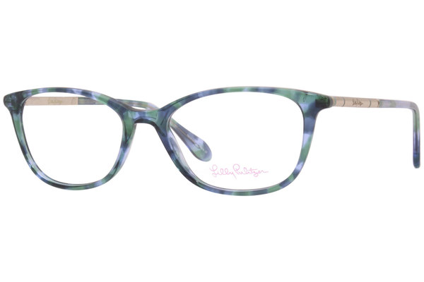 Lilly Pulitzer Mila Eyeglasses Women's Full Rim Rectangle Shape