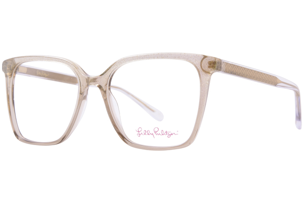  Lilly Pulitzer Porsha Eyeglasses Women's Full Rim Square Shape 