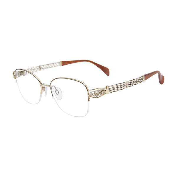  Line Art Opera XL2181 Eyeglasses Women's Semi Rim Square Shape 