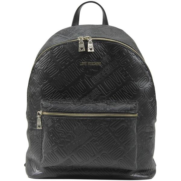  Love Moschino Women's Embossed Logo Backpack Bag 