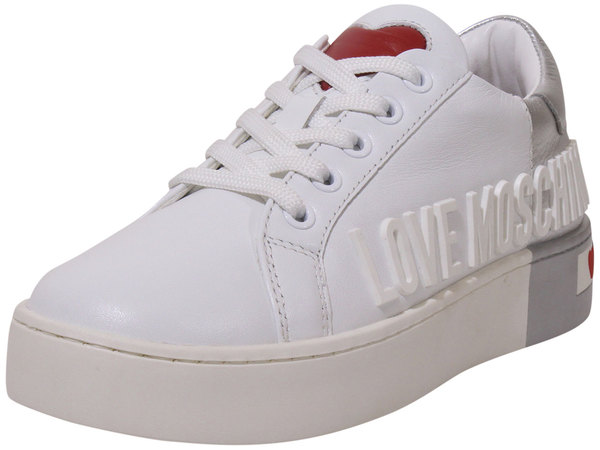 Love fashion moschino silver sneakers