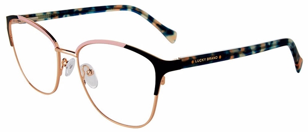  Lucky Brand VLBD128 Eyeglasses Women's Full Rim Cat Eye 