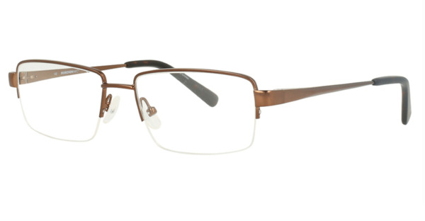  Marchon M-2005 Eyeglasses Men's Semi Rim Rectangle Shape 