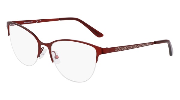 Marchon NYC M-4022 Eyeglasses Women's Semi Rim Cat Eye