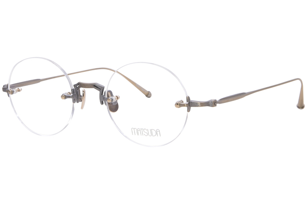 Matsuda M3105 Eyeglasses Men's Rimless Round Optical Frame